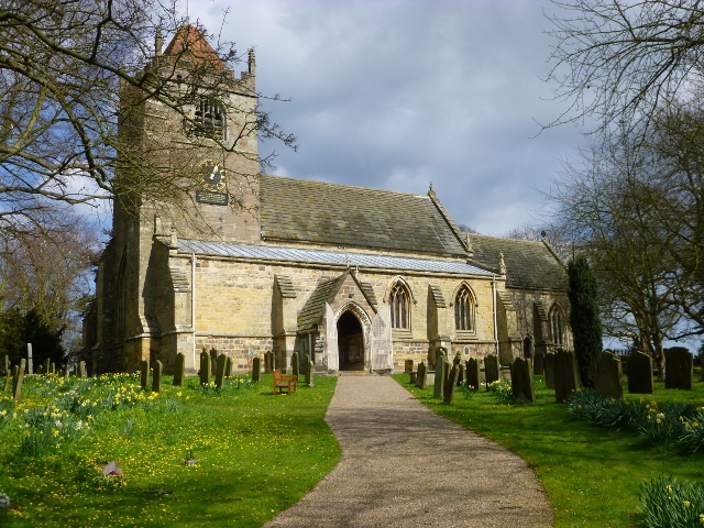 Church of the Ascension, Whixley — a Grade II* listed medieval church on an elevated site at the edge of the village